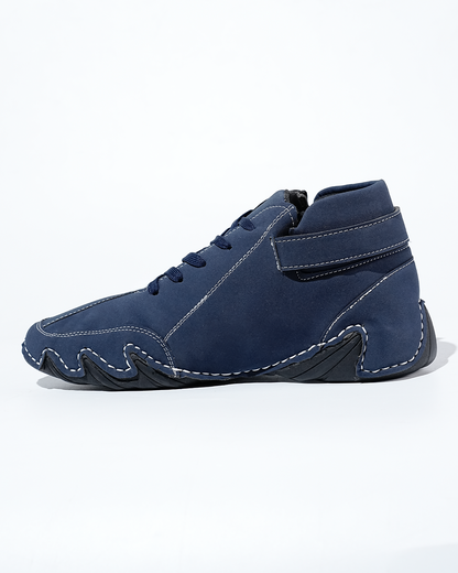 Suede Leather High Top - Matte Blue